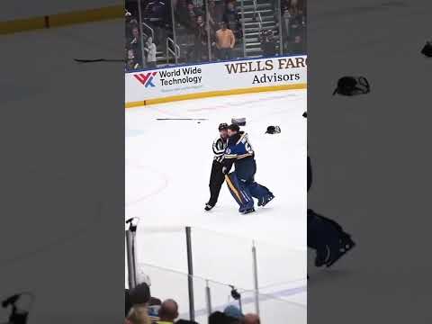 Jordan Binnington vs Marc Andre Fleury Goalie Fight? Cmon Refs #goaliefight #hockey