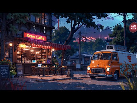 Cafe Lofi Time ~ Rainy Lofi Radio in Japanese cafe Corner ~ Lofi Hip-hop Beats in Rainy Night