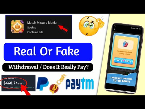 Match Miracle Mania Withdrawal - Match Miracle Mania Real Or Fake - Match Miracle Mania Game Review