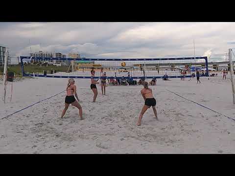 First Coast Volleyball  Jacksonville Beach  U18 Final - Edwards/Schrock vs Anderson/Fredette-Huffman