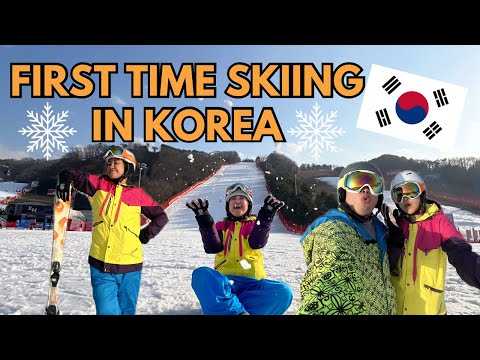 South Korea Travel Guide: First time skiing in Korea (Vivaldi Park Ski World) 🇰🇷❄️❄️| kriserika