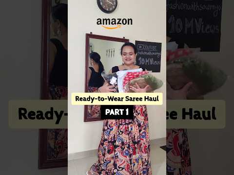 🤯Ready-to-Wear Saree 750 Rs ✨| Amazon Finds #fashion #trending #shorts