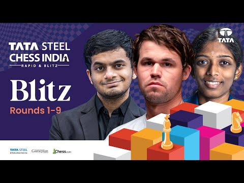 Action Packed Blitz ft. Magnus, Arjun, Divya, Vaishali! Tata Steel Chess India 2024 | Blitz Rds 1-9