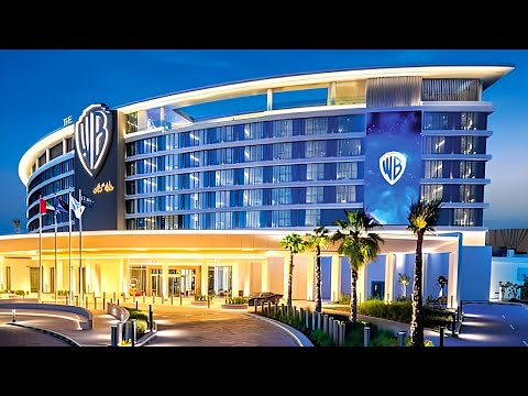 WB Abu Dhabi, World's First Warner Bros Hotel, Theme Park (4K Tour & Vlog)