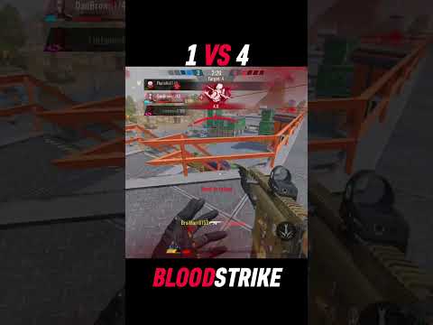 FIRST 1V4 in BLOODSTRIKE! #shorts