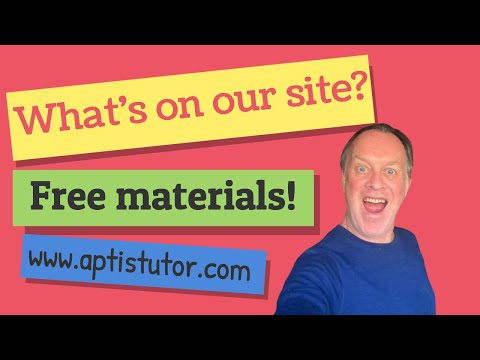 Overview of the materials you can find on our YouTube Channel and on our Aptis website.