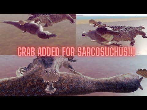 NEW Sarcosuchus GRAB added! + More stuff at Scale Comparison - Dinosaur World Mobile