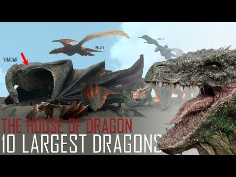 10 of the LARGEST DRAGONS   (From House of Dragon)