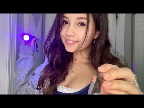 Something in your eye ASMR lofi (flashlight, personal attention, gloves, lense touching)