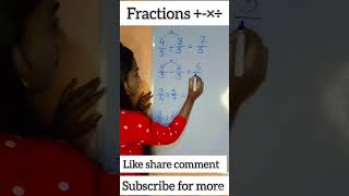 Fractions #maths #shortsfeed #shorts #short #shortsyoutube #shortvideo #mathseducation #mathtips