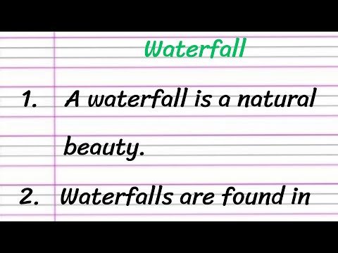 Waterfall Essay in English 10 Lines || Essay on Waterfall || 10 Lines on Waterfall