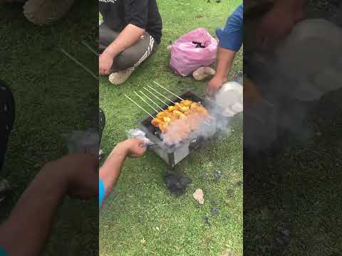 Enjoy kebab in mountains #nature #kashmir #mountains