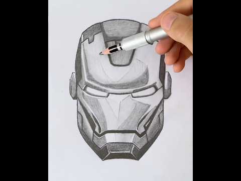 Easy Ironman Drawing #drawing #pencilsketch #sketch #ironman #fyp #viralvideo #satisfying