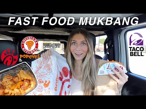 trying WEIRD fast food orders 🍔 chatty mukbang vlog