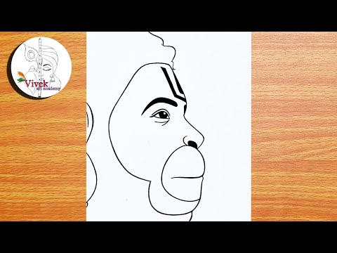 Hanuman Drawing Easy Step by Step | Easy Drawing | Bajrangbali Pencil Drawing