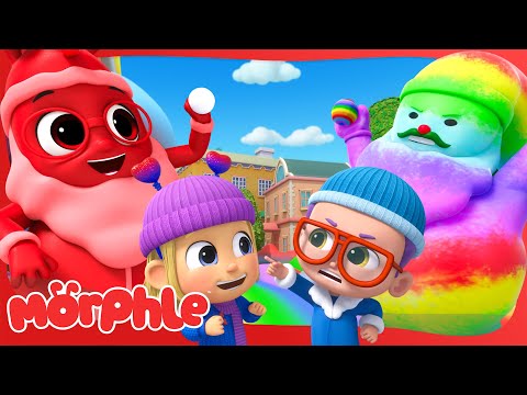 Santa Goes Rainbow Mode 🎅 | Morphle's Merry Christmas! | Fun Cartoon for Kids