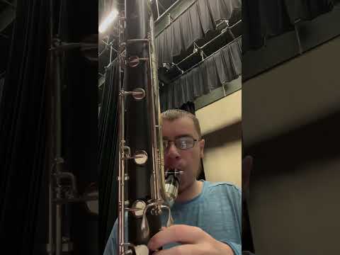 Playing contrabass clarinet in beginning band #music #contrabassclarinet