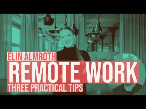 How to make remote work successful feat. Elin Almroth