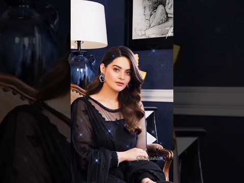 Pakistani actress in black dress looking so nice #aiman  #youtubeshorts