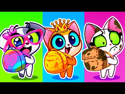 💰Rich VS Poor in School 🏫Good Habits ✅Educational Cartoons 🧑‍🏫Storytime for Toddlers 😻Purr-Purr