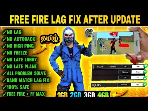 HOW TO FIX LAG IN 2GB 3GB 4GB RAM MOBILE IN FREEFIRE TAMIL | GLTG GAMING |