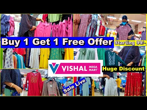 Vishal Mega Mart New Arrival Offer | Buy1 Get 1 Free | Sale | Huge Discount | Latest Design Dress