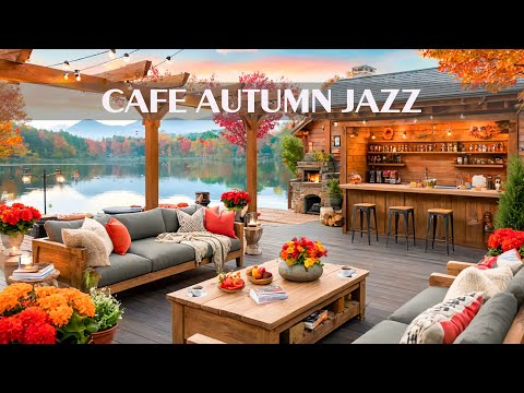 Stress Relief with Warm Jazz Music 🍂 Cozy Fall Coffee Shop Ambience - Elegant Bossa Nova for Relax