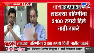 Uddhav Thackeray | सरकारनं लाडक्या बहिणींना 2100 रुपये दिले नाही | Maharashtra Budget 2025