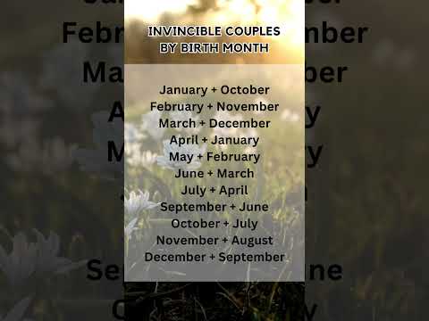 Invincible couples by birth month #astrology #zodiac