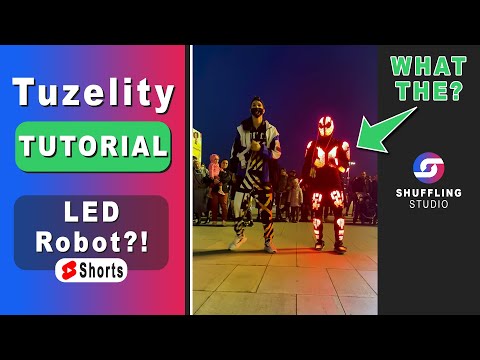 Tuzelity Dance Robot 😱 How to dance In a Club 🔥 Shuffle Dance Tutorial on a viral TikTok song 2023