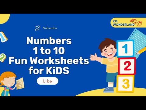 Numbers Worksheet | count and match the number | #numbersforkids #worksheet #counting