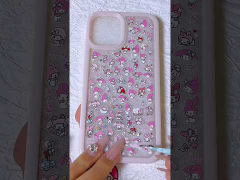 Make My Melody mini stickers iPhone case  #mymelody  #sticker  #diyphonecase  #stickers