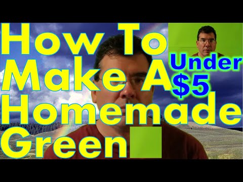 How to Make A Homemade Green Screen in Under 60 Seconds For Under $5