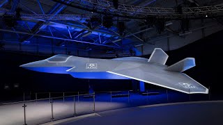 Royal Air Force's New Concept Model of Next Generation GCAP Fighter Aircraft