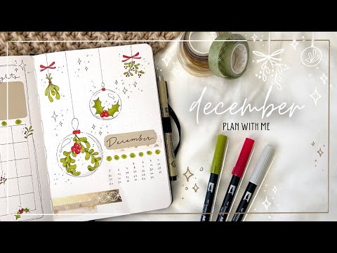 PLAN WITH ME ~ December 2021 Bullet Journal Set Up