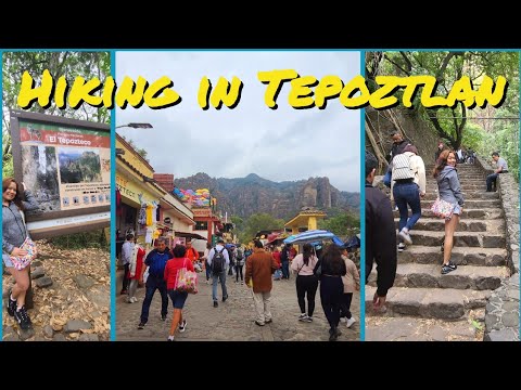 CHALLENGING HIKE UP a Steep Trail in TEPOZTLAN