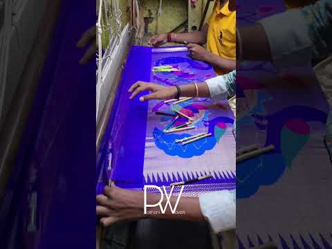 Making of Silk Paithani Saree Fashion #paithani #silk #saree #making #traditional