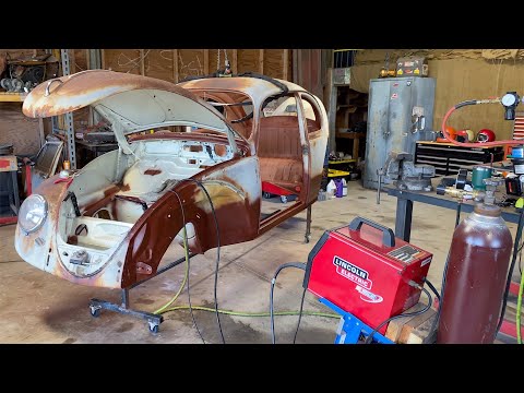 1965 VW Beetle Restoration - Fender & Apron | Rusted Metal Repair