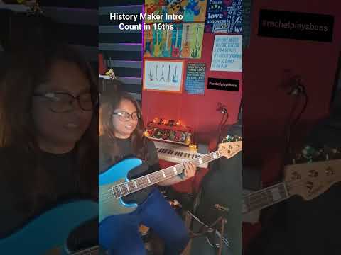 History Maker Intro Bass Tutorial #rachelplaysbass #bassplayer #singapore #basstutorial