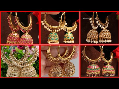 Traditional Indian Jhumkas | Gold Plated | Wedding Jewelry(SS Style Corner,,2024)