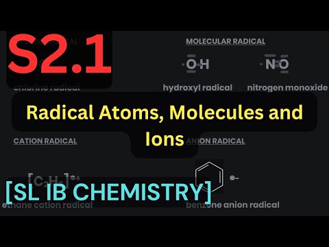 S2.1 Radical Atoms, Molecules and Ions