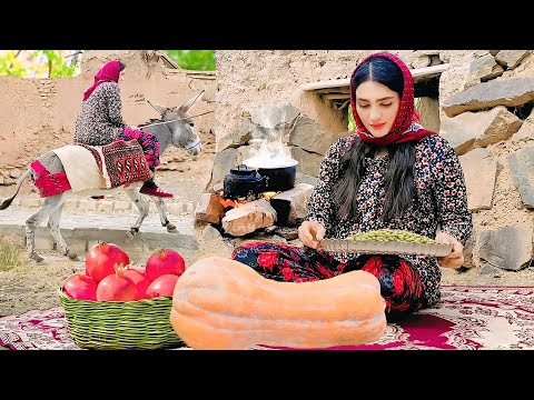 Iranian Cooking  | Experience Authentic Village Life in Iran | Donkey Riding