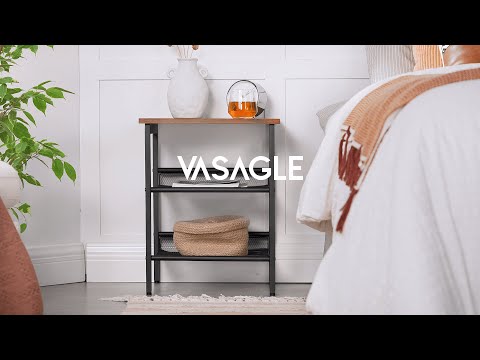 Multi-functional Side Table, Industrial Design Nightstand, Home Furniture - ULET24X - VASAGLE