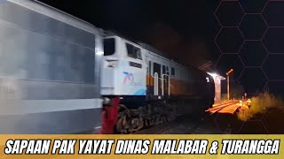 Masinis Ramah Kereta Malabar dan Kereta Turangga Menyapa Di Cibatu Puooong