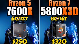 R5 7600X vs R7 5800X3D - How Much Performance Difference?