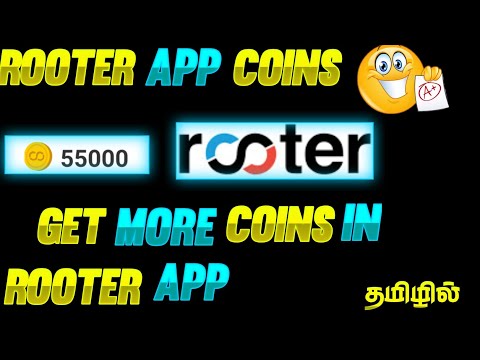 Rooter App Unlimited Coins New Trick | Daily 10K to 50K Rooter Coins | tamil