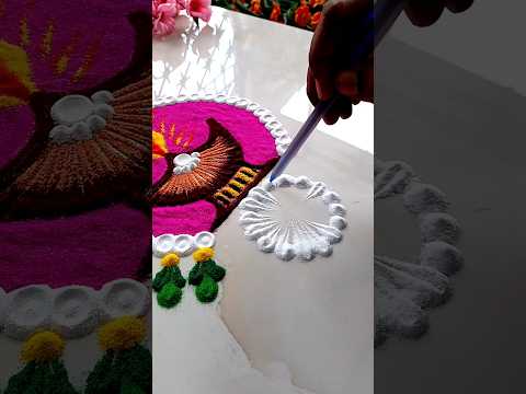 Diwali rangoli #rangoli #diwali #kolam #easyrangoli #decoration #diwalidecoration #shorts #art