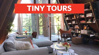 Taylor And Craig's Adorable A-Frame Cabin in the Woods | Tiny Tours