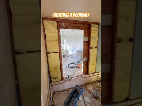 Creating a Doorway #diy #construction #doorway #build #howto #stepbystep #bluecollar #trending #fyp