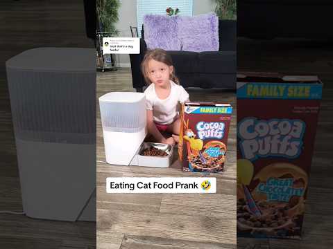 Eating Cat Food Prank On Mommy